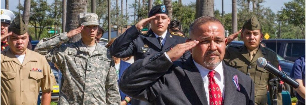 Military Veterans Saluting